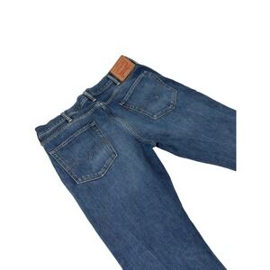 Levis 512 Slim Taper Mens 38x32 Jeans Blue Distressed Denim 28833-0067